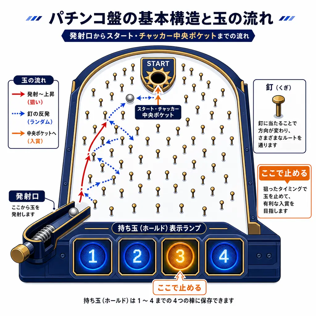 パチンコの打ち方を支える3つの基本要素 - パチンコ 打ち方 基本と上達のコツ